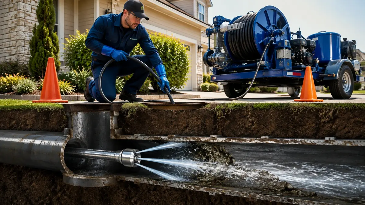 Main Sewer Line Hydro Jet Cleaning in Lake Isabella